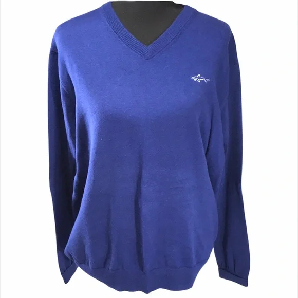 Greg Norman Collection Sweaters Greg Norman Vneck Sweater Blue